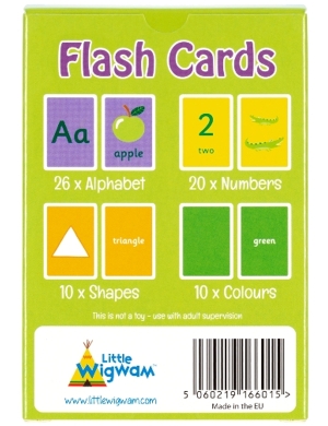 Toddler Flash Cards - Alphabet, Numbers, Shapes and Colours